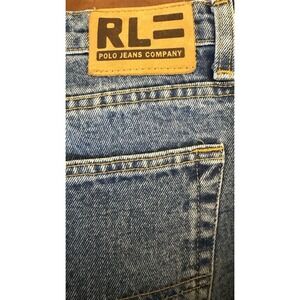 ralph lauren RL Medium Wash Blue Jeans True Size 36x30 Baggy Fit Denim Pants